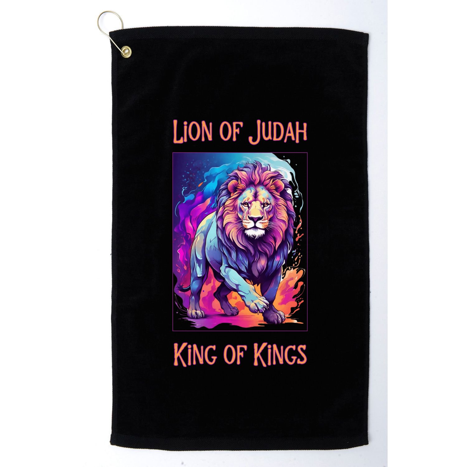 Christian Faith Jesus Christ Lion Of Judah Golf Towel