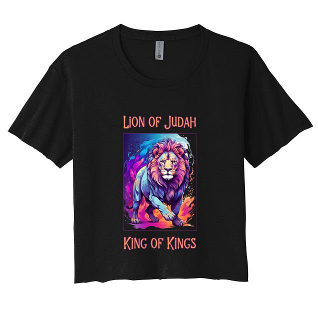 Christian Faith Jesus Christ Lion Of Judah Crop Top