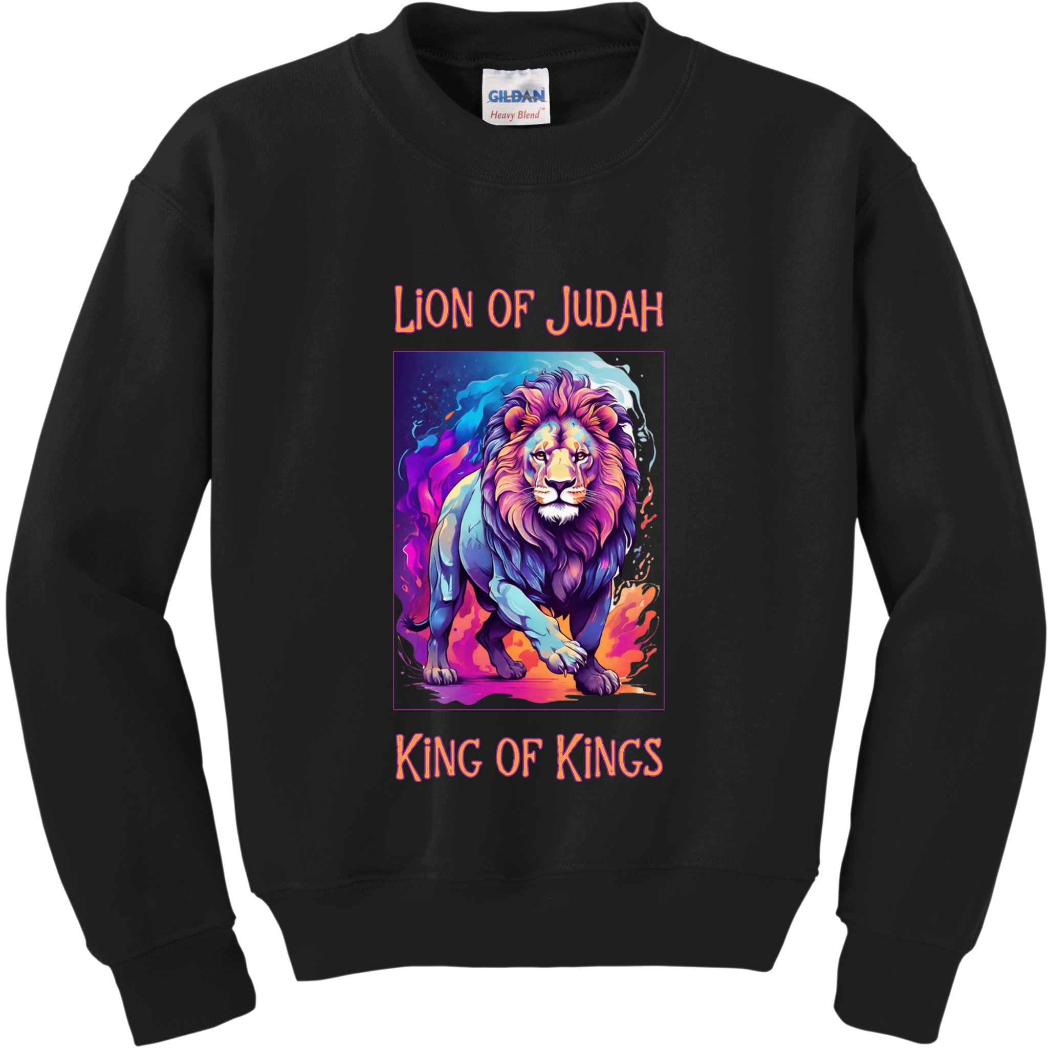 Christian Faith Jesus Christ Lion Of Judah Kids Sweatshirt