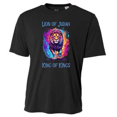 Christian Faith Jesus Christ Lion Of Judah Cooling Performance Crew T-Shirt