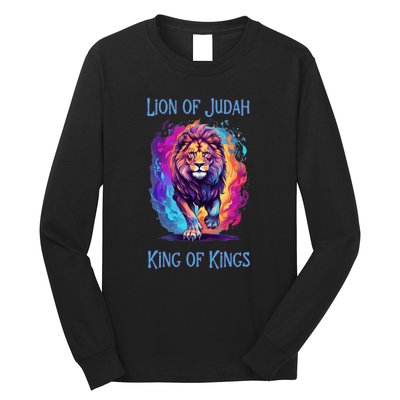 Christian Faith Jesus Christ Lion Of Judah Long Sleeve Shirt