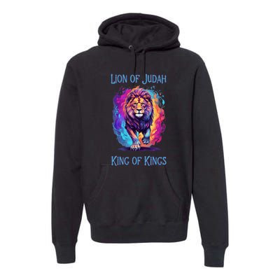 Christian Faith Jesus Christ Lion Of Judah Premium Hoodie