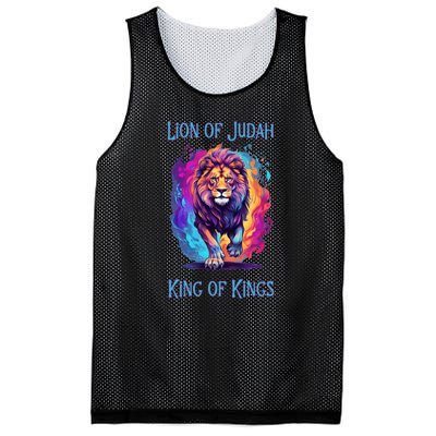 Christian Faith Jesus Christ Lion Of Judah Mesh Reversible Basketball Jersey Tank