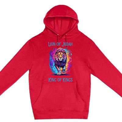 Christian Faith Jesus Christ Lion Of Judah Premium Pullover Hoodie