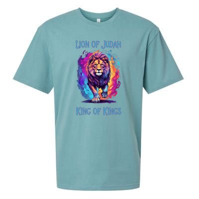 Christian Faith Jesus Christ Lion Of Judah Sueded Cloud Jersey T-Shirt