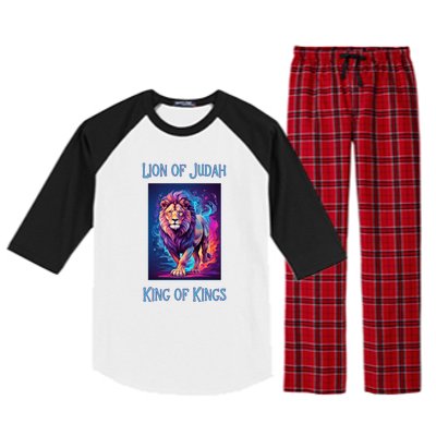 Christian Faith Jesus Christ Lion Of Judah Raglan Sleeve Pajama Set