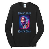 Christian Faith Jesus Christ Lion Of Judah Tall Long Sleeve T-Shirt