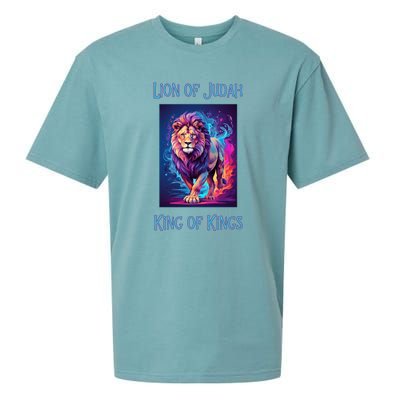 Christian Faith Jesus Christ Lion Of Judah Sueded Cloud Jersey T-Shirt