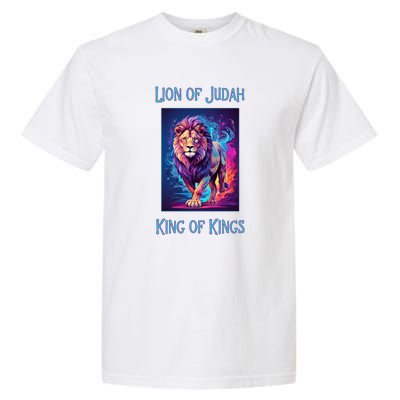 Christian Faith Jesus Christ Lion Of Judah Garment-Dyed Heavyweight T-Shirt