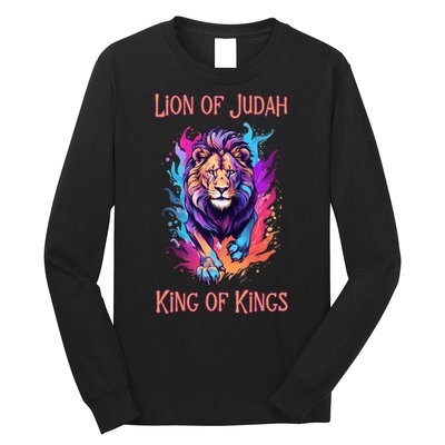 Christian Faith Jesus Christ Lion Of Judah Long Sleeve Shirt