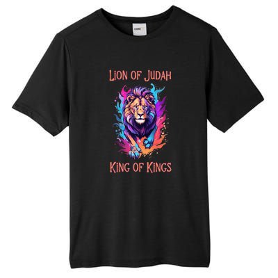 Christian Faith Jesus Christ Lion Of Judah Tall Fusion ChromaSoft Performance T-Shirt