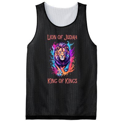 Christian Faith Jesus Christ Lion Of Judah Mesh Reversible Basketball Jersey Tank