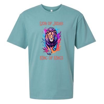 Christian Faith Jesus Christ Lion Of Judah Sueded Cloud Jersey T-Shirt