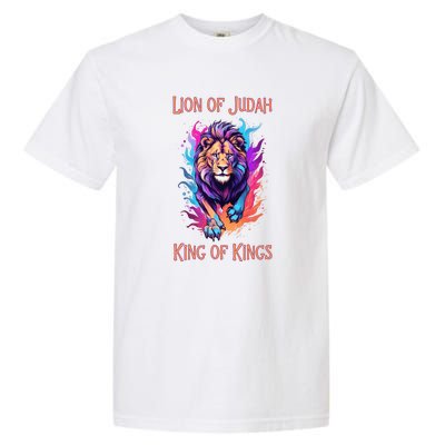 Christian Faith Jesus Christ Lion Of Judah Garment-Dyed Heavyweight T-Shirt