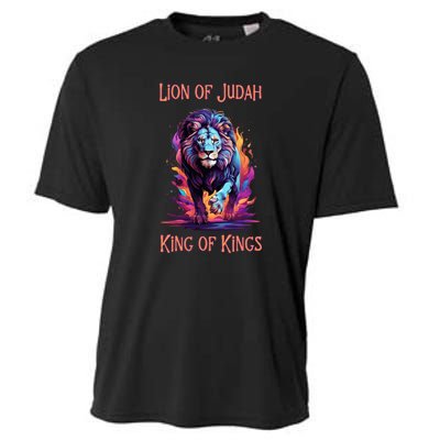 Christian Faith Jesus Christ Lion Of Judah Cooling Performance Crew T-Shirt