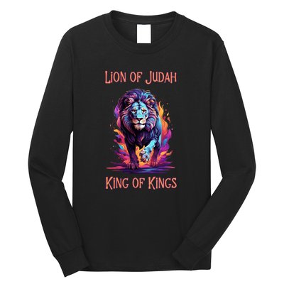 Christian Faith Jesus Christ Lion Of Judah Long Sleeve Shirt