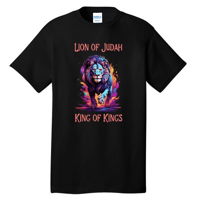 Christian Faith Jesus Christ Lion Of Judah Tall T-Shirt