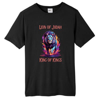 Christian Faith Jesus Christ Lion Of Judah Tall Fusion ChromaSoft Performance T-Shirt