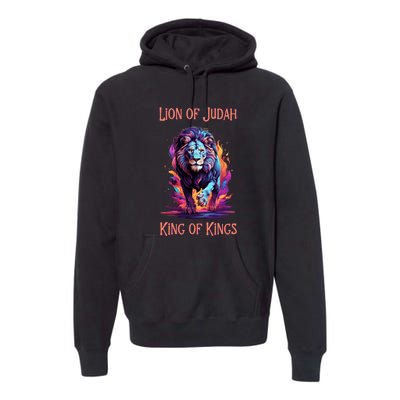 Christian Faith Jesus Christ Lion Of Judah Premium Hoodie