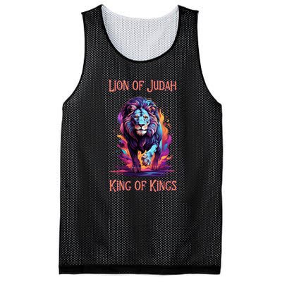 Christian Faith Jesus Christ Lion Of Judah Mesh Reversible Basketball Jersey Tank