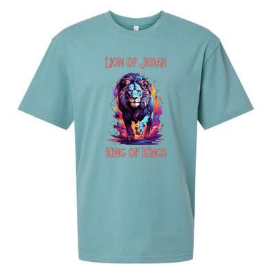 Christian Faith Jesus Christ Lion Of Judah Sueded Cloud Jersey T-Shirt