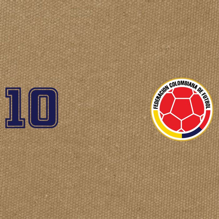 Colombia Flag Jersey Futbol Soccer Franela Colombia Cotton Canvas Backpack