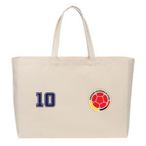 Colombia Flag Jersey Futbol Soccer Franela Colombia Cotton Canvas Jumbo Tote