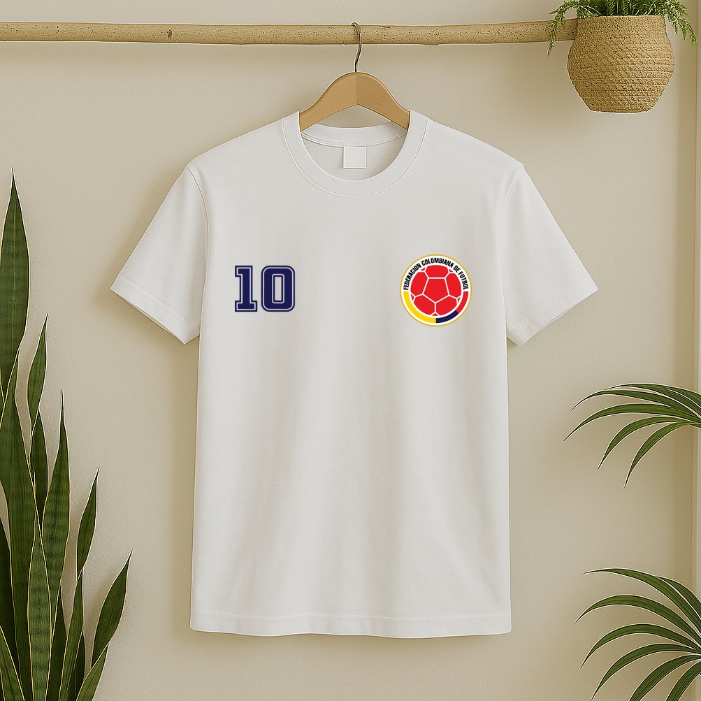 Colombia Flag Jersey Futbol Soccer Franela Colombia T-Shirt