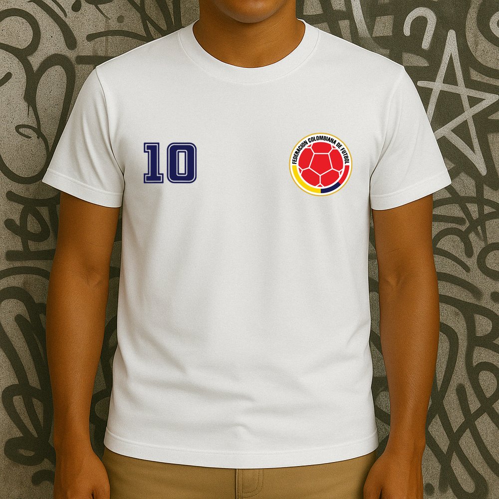Colombia Flag Jersey Futbol Soccer Franela Colombia T-Shirt