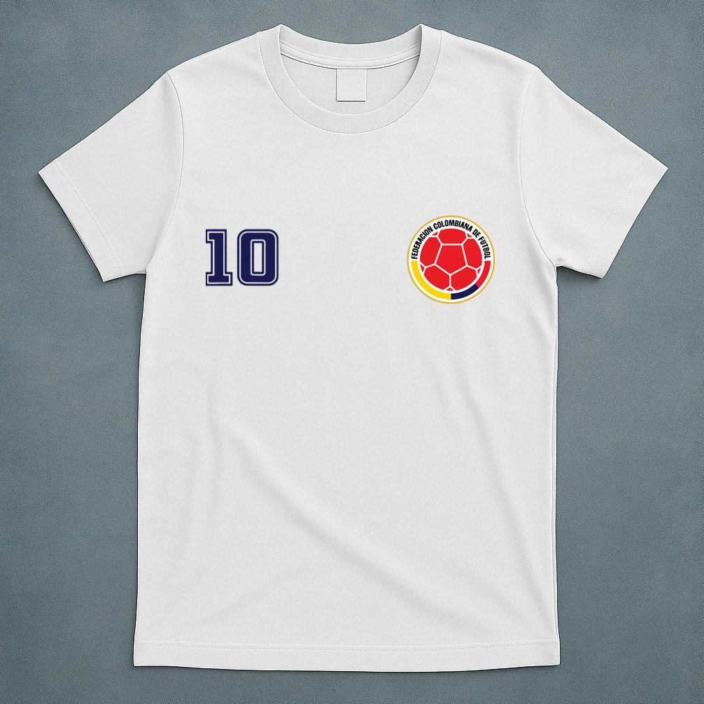 Colombia Flag Jersey Futbol Soccer Franela Colombia T-Shirt