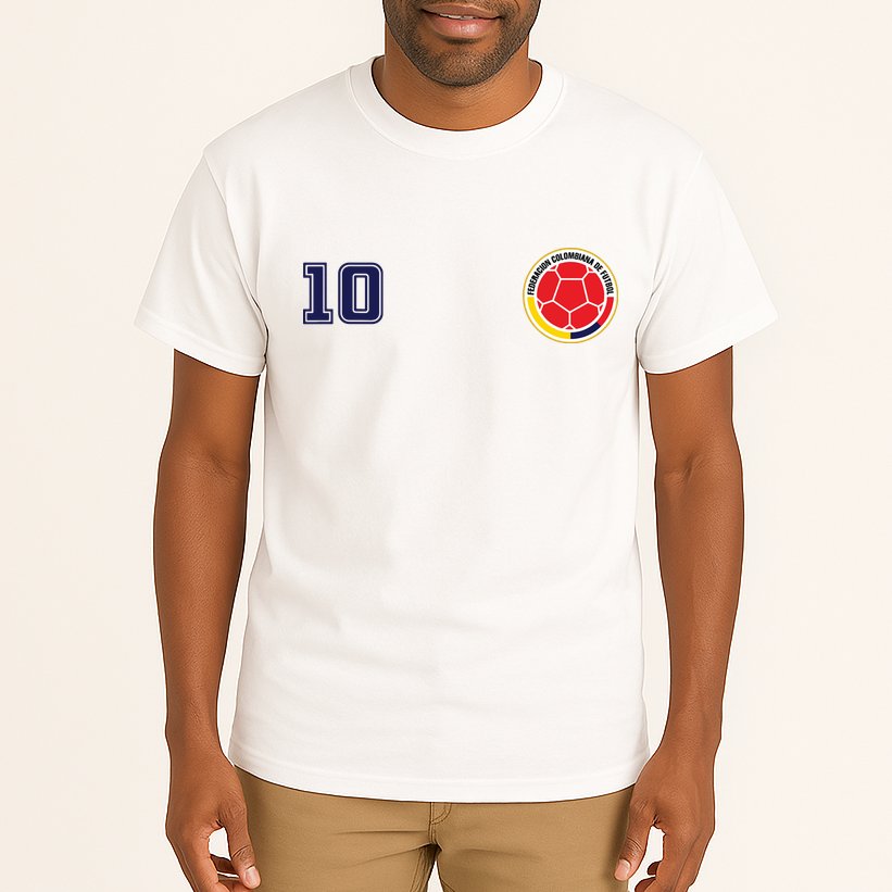 Colombia Flag Jersey Futbol Soccer Franela Colombia Tall T-Shirt