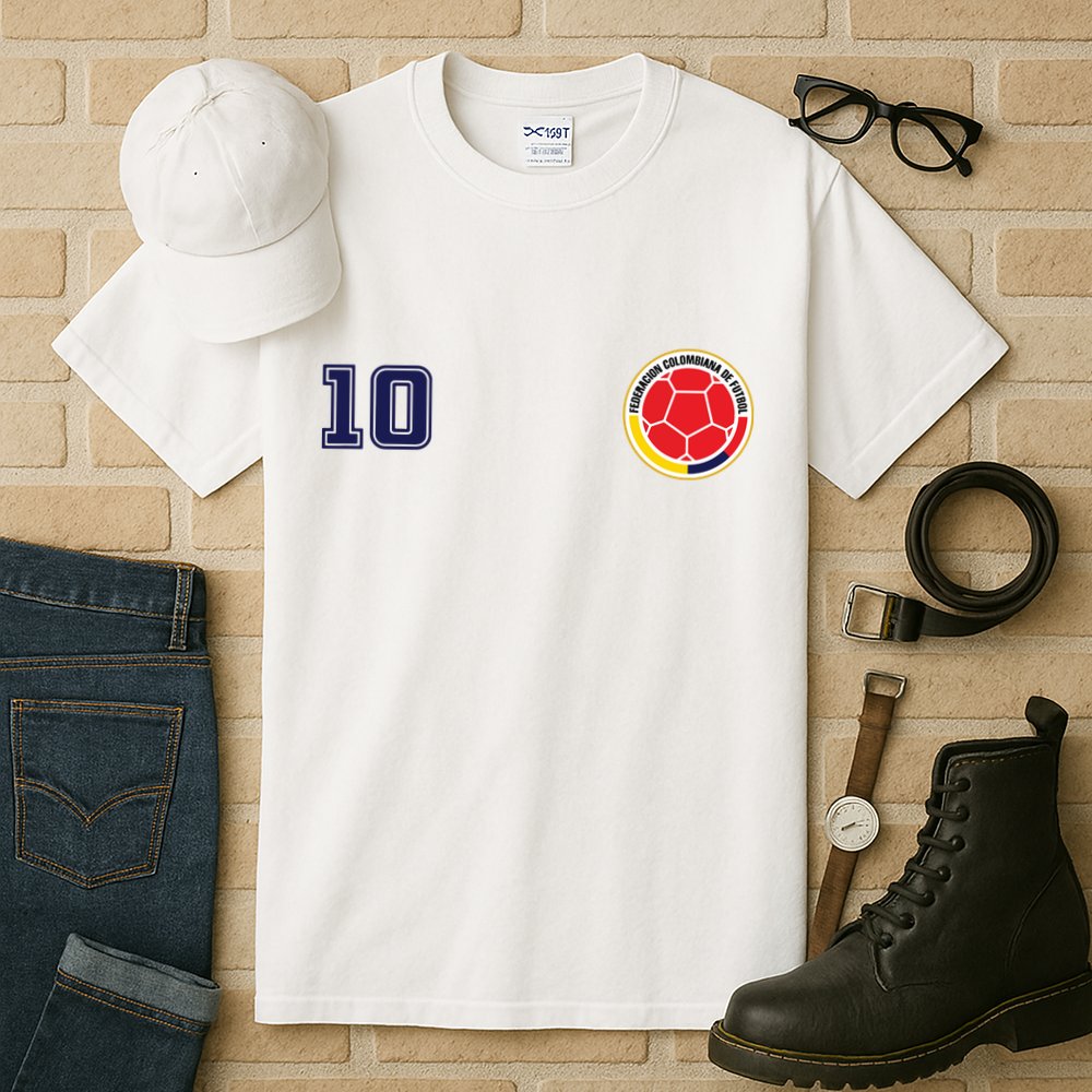 Colombia Flag Jersey Futbol Soccer Franela Colombia Tall T-Shirt