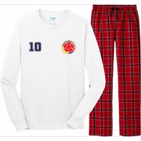 Colombia Flag Jersey Futbol Soccer Franela Colombia Long Sleeve Pajama Set