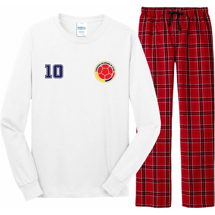 Colombia Flag Jersey Futbol Soccer Franela Colombia Long Sleeve Pajama Set