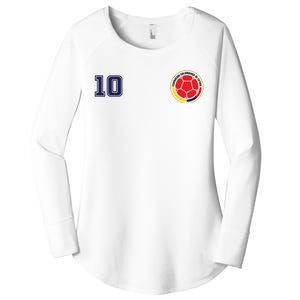 Colombia Flag Jersey Futbol Soccer Franela Colombia Women's Perfect Tri Tunic Long Sleeve Shirt