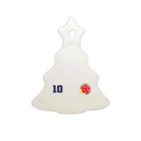 Colombia Flag Jersey Futbol Soccer Franela Colombia Ceramic Tree Ornament