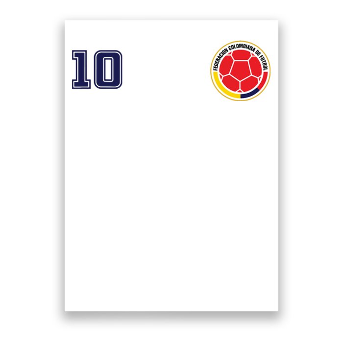 Colombia Flag Jersey Futbol Soccer Franela Colombia Poster