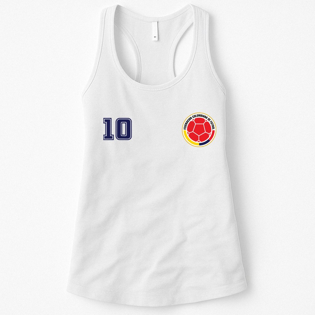 Colombia Flag Jersey Futbol Soccer Franela Colombia Womens Tank Top