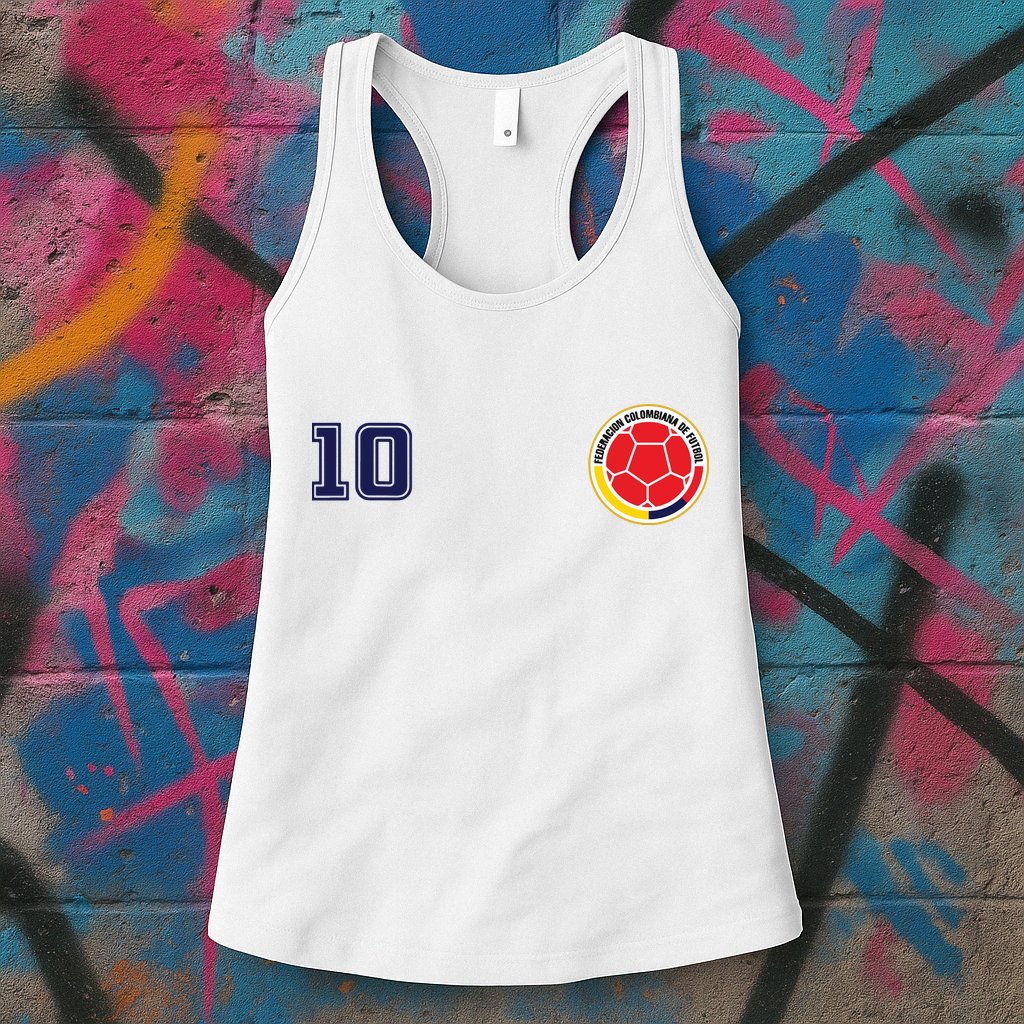 Colombia Flag Jersey Futbol Soccer Franela Colombia Womens Tank Top