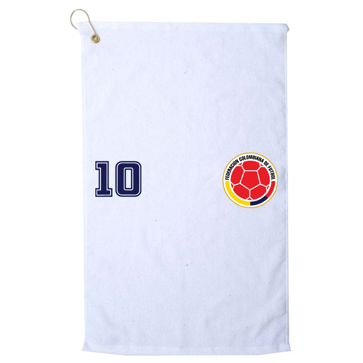 Colombia Flag Jersey Futbol Soccer Franela Colombia Golf Towel