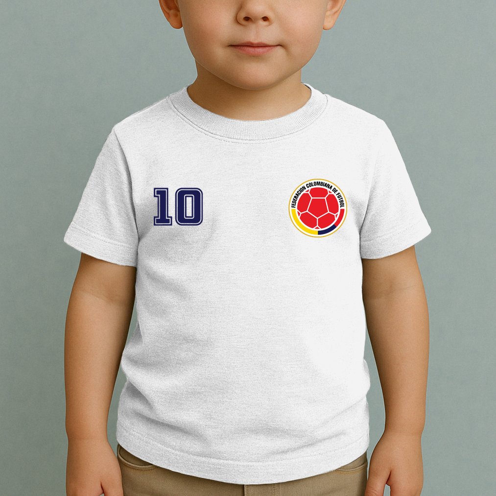 Colombia Flag Jersey Futbol Soccer Franela Colombia Toddler T-Shirt