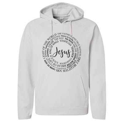 Christian Faith Jesust Gift For Men And Women Performance Fleece Hoodie