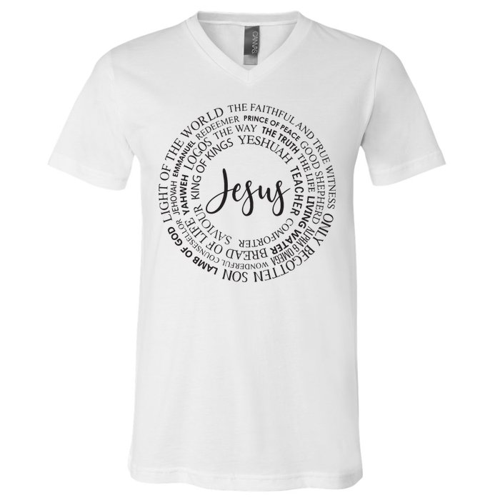 Christian Faith Jesust Gift For Men And Women V-Neck T-Shirt