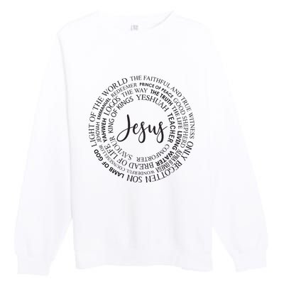 Christian Faith Jesust Gift For Men And Women Premium Crewneck Sweatshirt