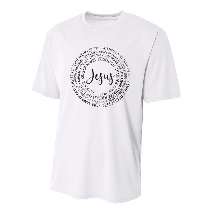 Christian Faith Jesust Gift For Men And Women Youth Performance Sprint T-Shirt