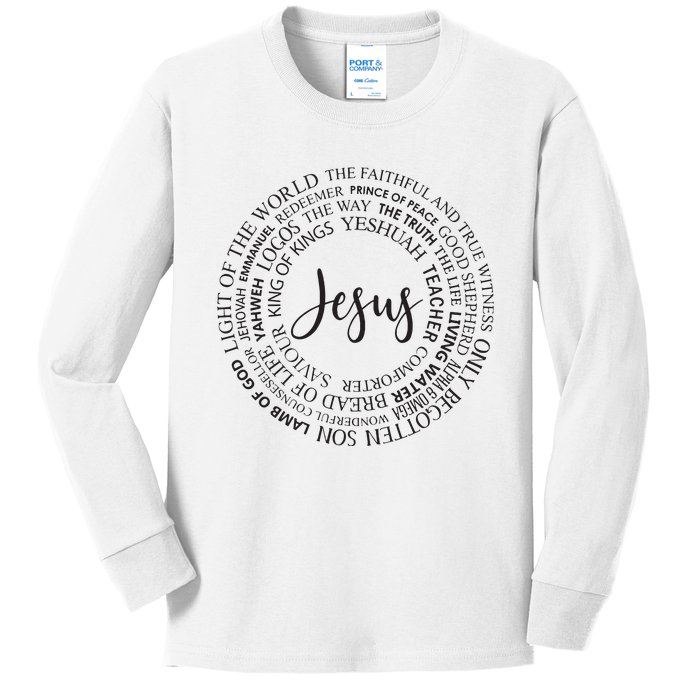 Christian Faith Jesust Gift For Men And Women Kids Long Sleeve Shirt