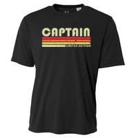 Captain Funny Job Title Profession Birthday Worker Idea Cooling Performance Crew T-Shirt