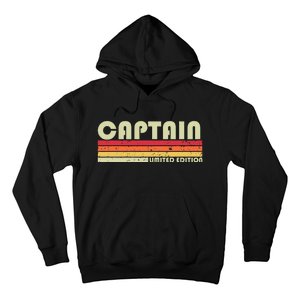 Captain Funny Job Title Profession Birthday Worker Idea Hoodie