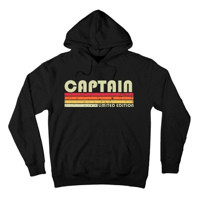 Captain Funny Job Title Profession Birthday Worker Idea Hoodie