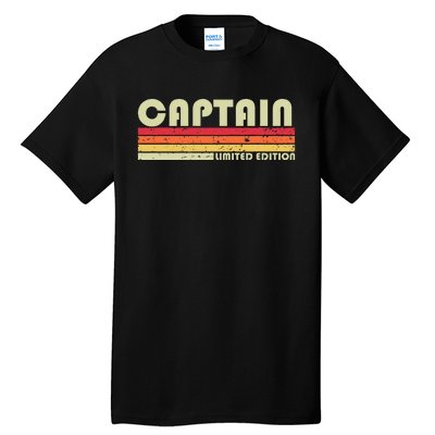 Captain Funny Job Title Profession Birthday Worker Idea Tall T-Shirt